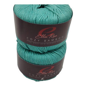 2 Skeins Ella Rae Cozy Bamboo Yarn Dreamtime #11 (50g, 104 yds, 95 m) 3 Light